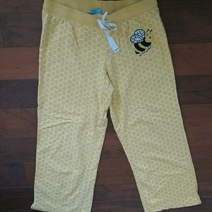 🐝 Nick & Nora bee pajama sleep pants L🐝
